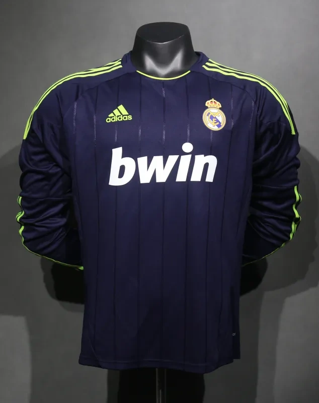 Real Madrid Third Away Retro Jersey Long Sleeve Shirt 12-13