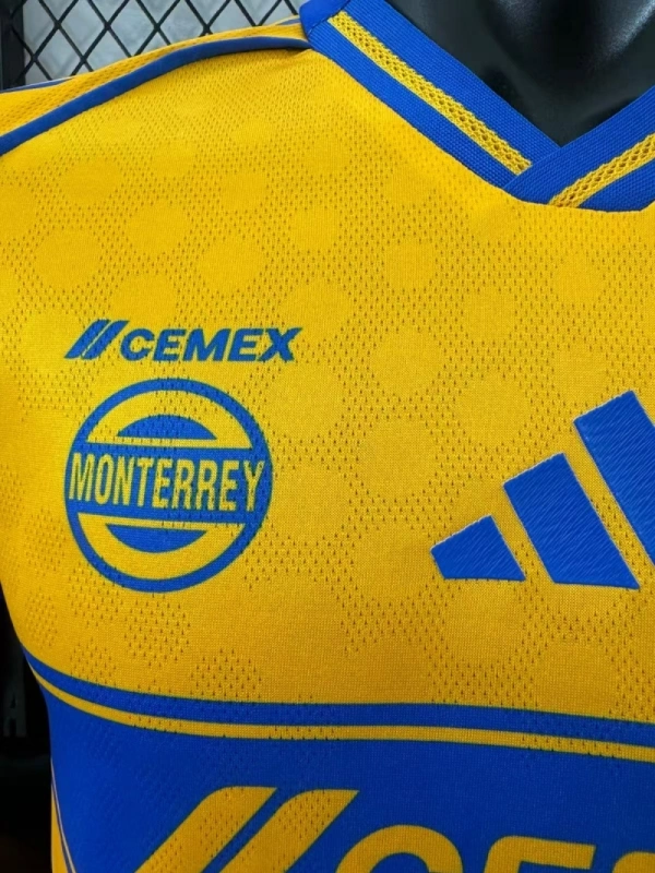 Adidas Men Tigres UANL Jersey Home Shirt Player Version 25-26