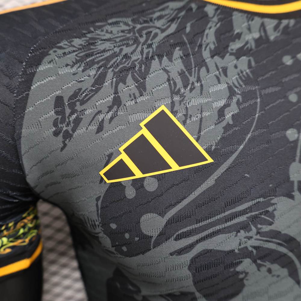 Real Madrid 24-25 Dragon Pattern Black Player Edition Jersey