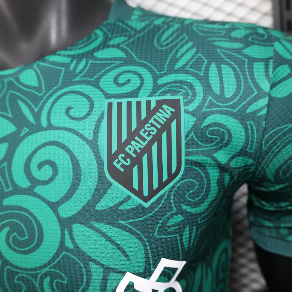Palestine Green Shirt Soccer Jersey player version 2025