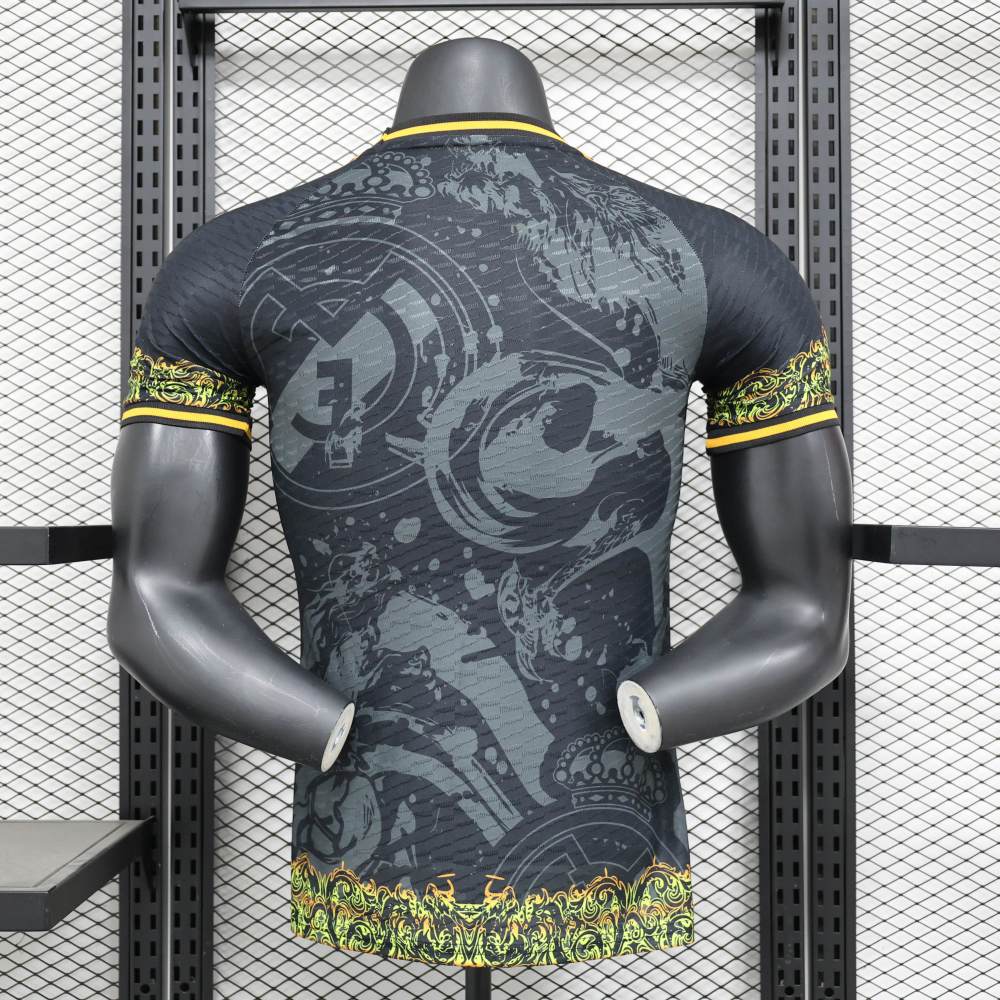 Real Madrid 24-25 Dragon Pattern Black Player Edition Jersey