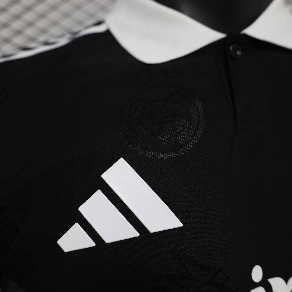 Real Madrid Men's Polo Shirt Black 25-26