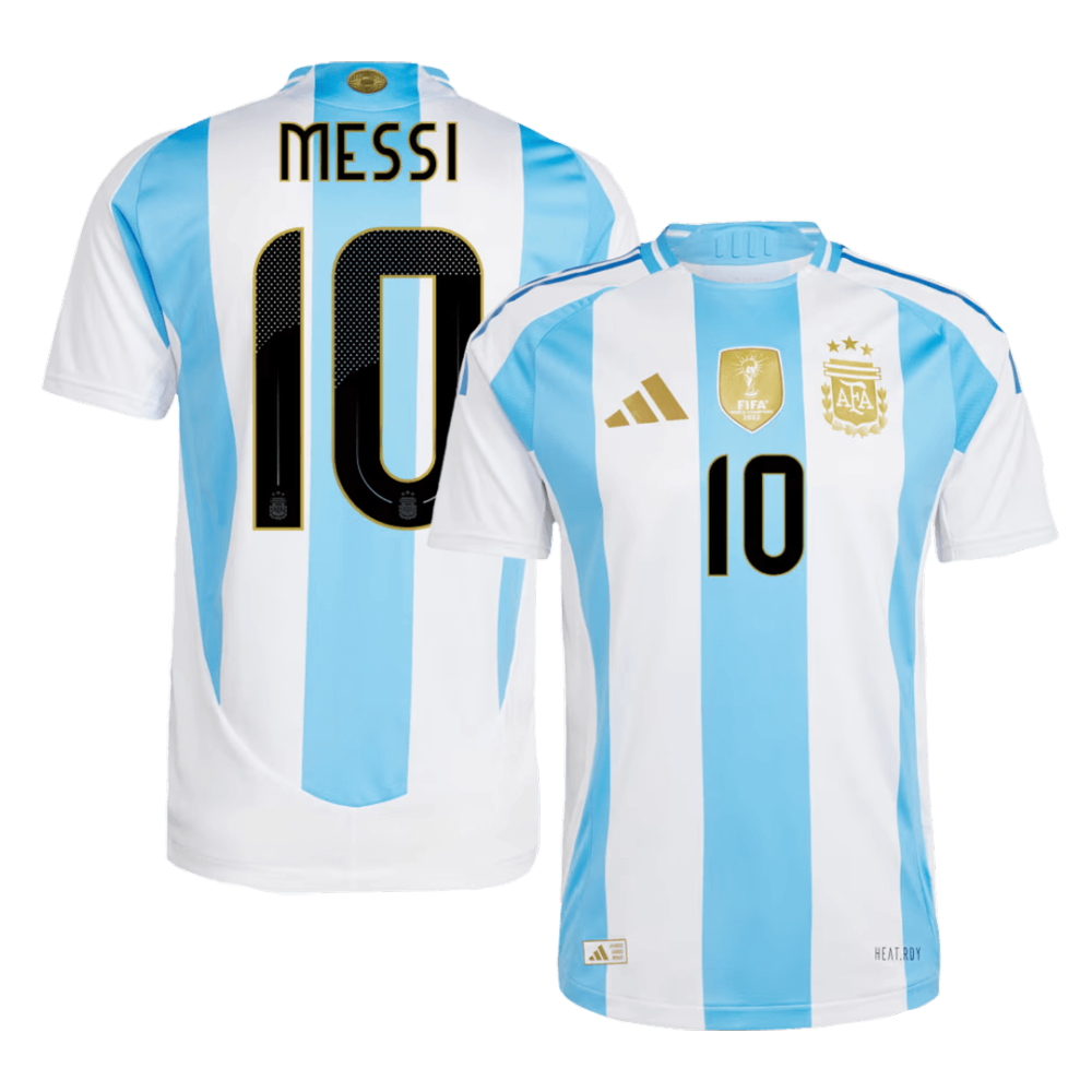 Adidas Authentic MESSI #10 Soccer Jersey Argentina Nation Home Shirt 2024