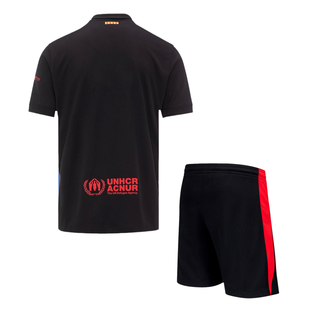 Barcelona Away Soccer Uniform Kits 2024-25 - Spotify Logo Without Text