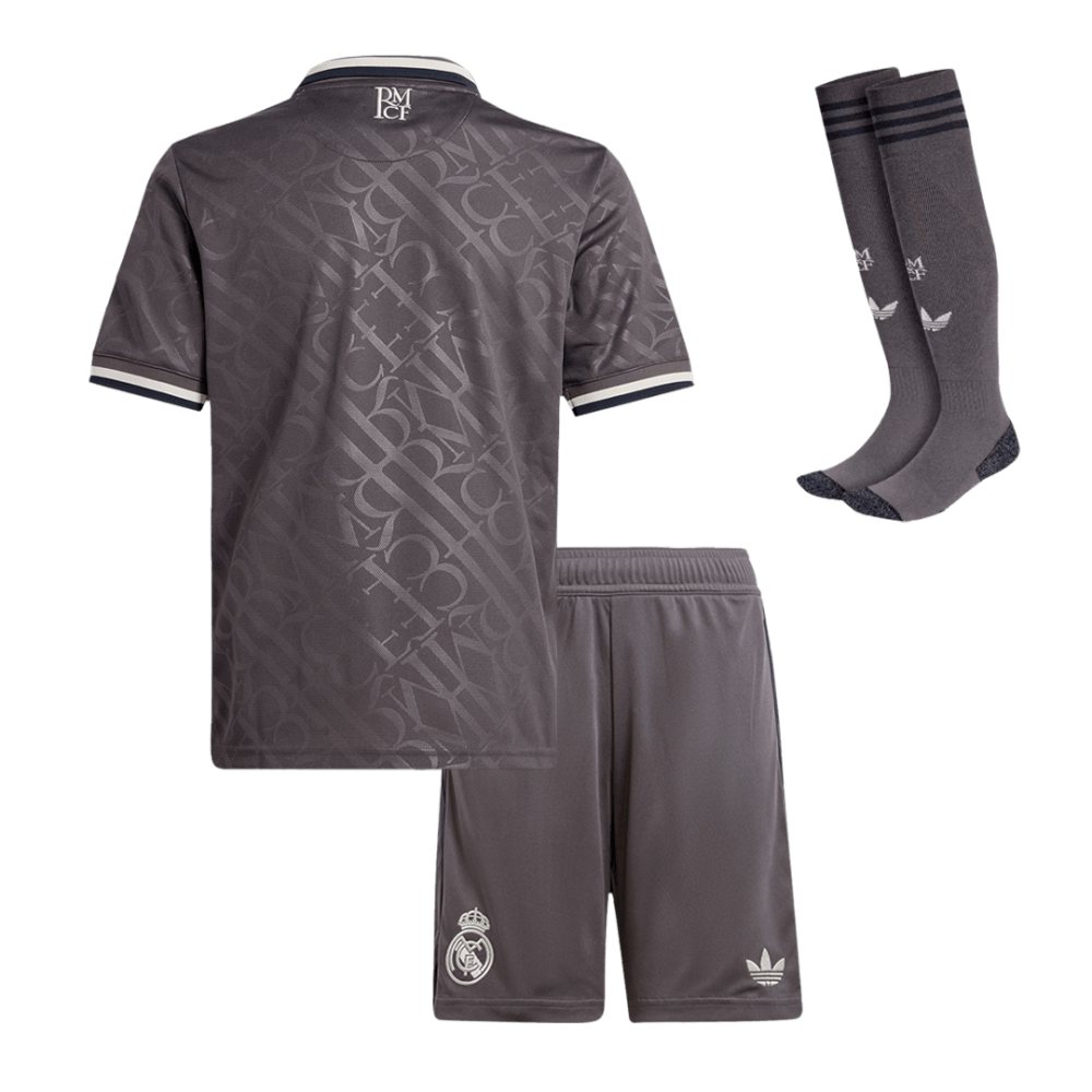 Kids Real Madrid Custom Third Away Full Soccer Kits 2024-25