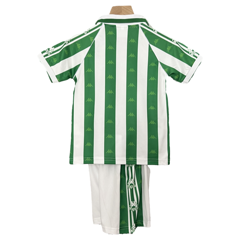 Kids Real Betis Retro Home Kits 1995-97