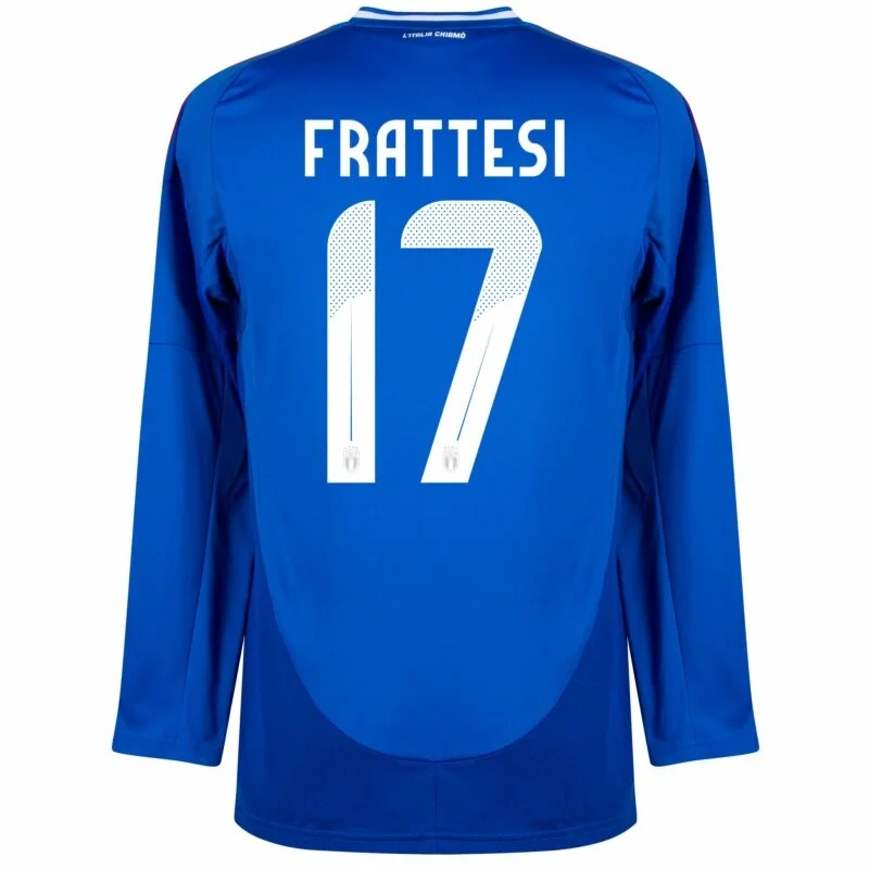 Italy Natio Home Long sleeve  Frattesi 17 Shirt 2024-2025 Fan Size：S-2XL Non-Customize