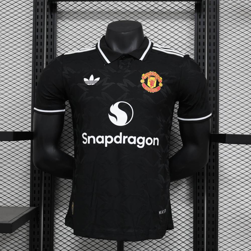 Manchester United 24-25 Player Version Black POLO Shirt