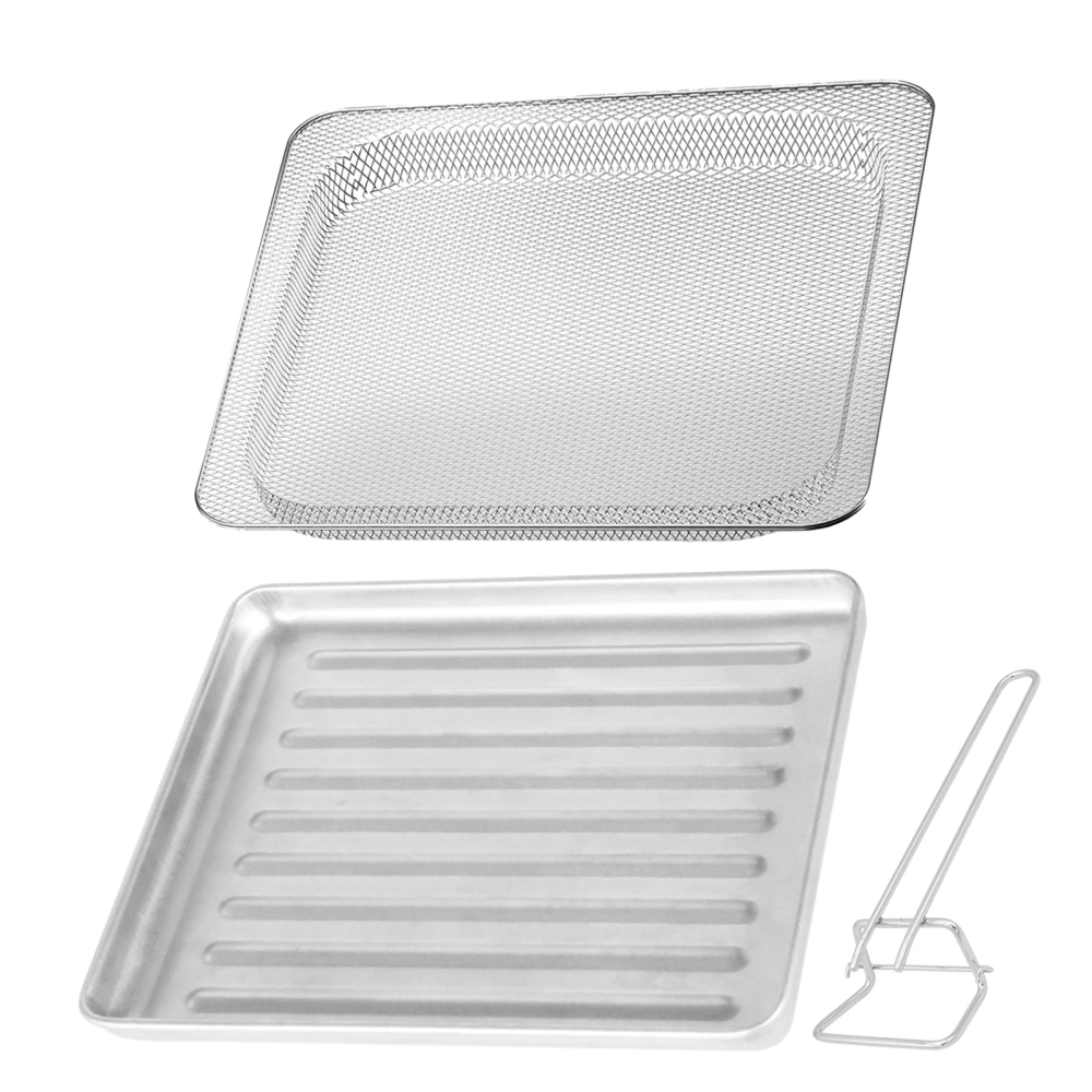 Plum Chef Toaster Oven Tray, Rack & Tray Extractor Set – Stainless Steel, Non-Toxic, Easy to Clean, Dishwasher Safe – Compatible with GA12S-01, GA13S-01, GA22S-01