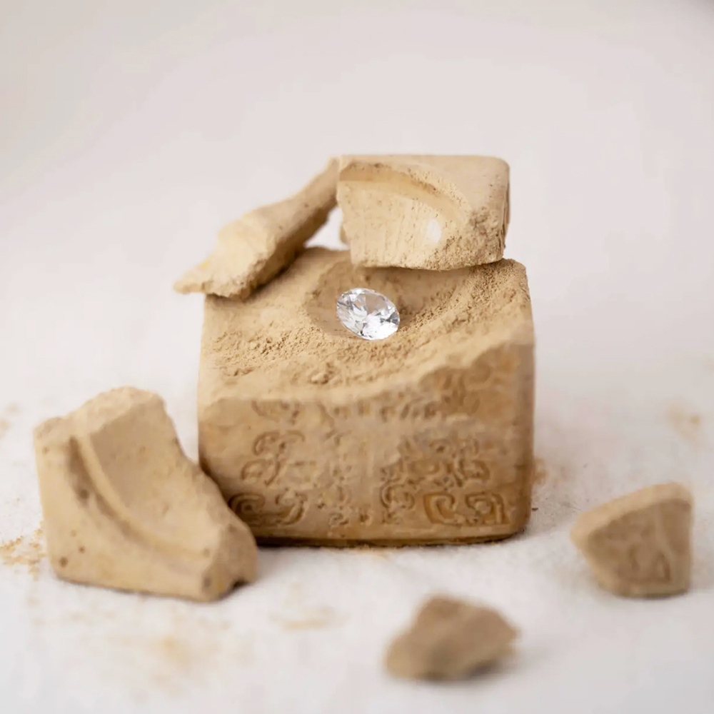 Archaeological-themed black blind box