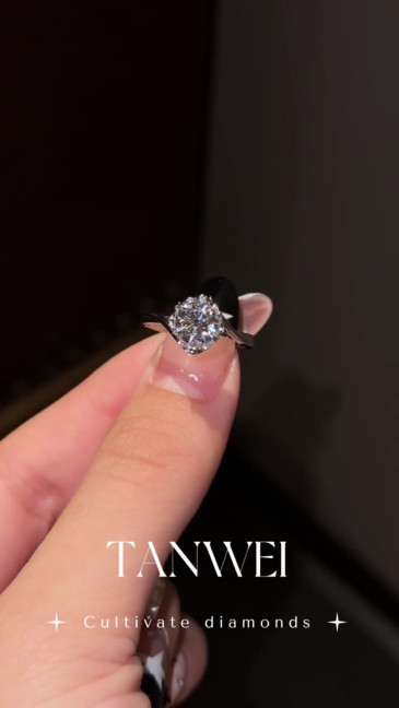 18k  White Gold Classic Twist Halo Brilliant Round Cut  Lab  Diamond Ring