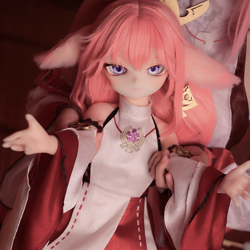 【税込】コスプレドール  85cm 八重神子 （6kg） ラブドールフィギュア 画像同款コスプレ衣装付属