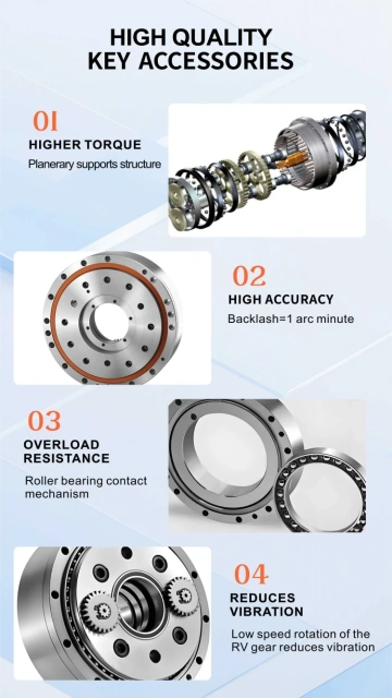 ODM Customizable RV Vertical Multi-Joint Robot Speed Reducers Cycloidal Gearing Arrangement Palletizing Robot Gantry Loader