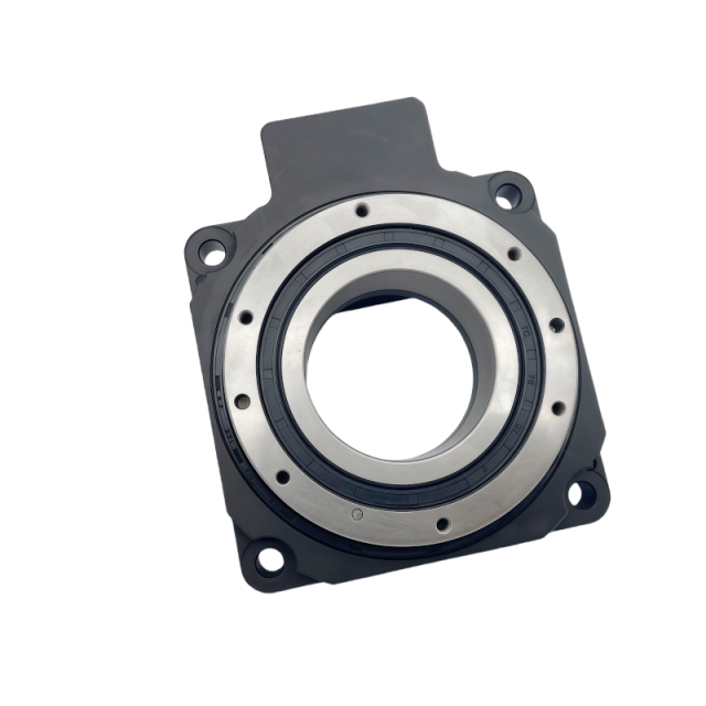 Pengurang Kecepatan SNOOFU Meja Putar Poros Berongga Aktuator Gearbox Putar Platform Putar Berongga untuk Motor Stepper Servo