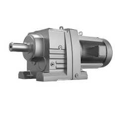 SNOOFU R Series Durable Helical Gearbox Inline Hard Tooth Helical Gear Reducer for Metal Working Mills