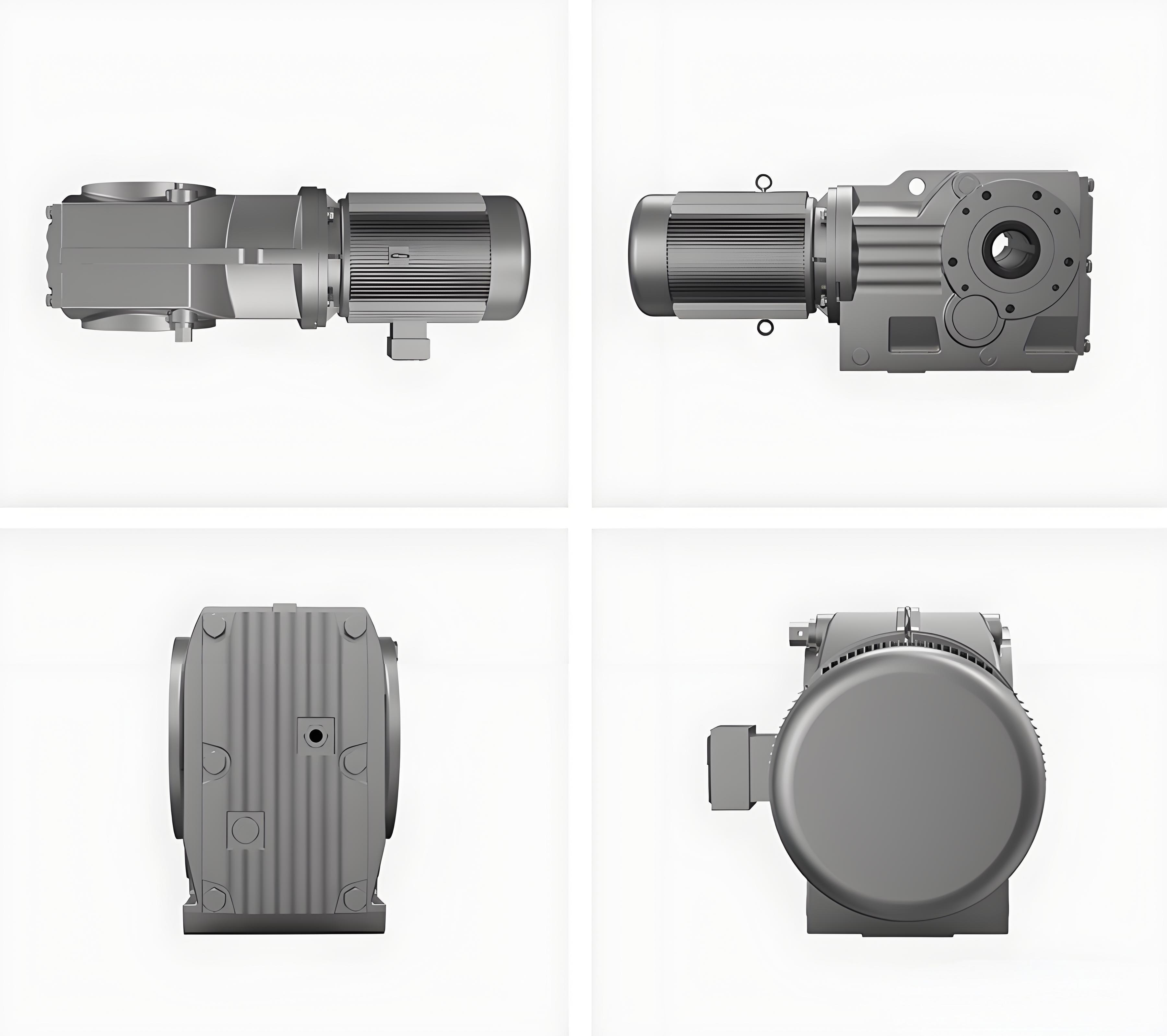SNOOFU K Series Long-lasting Performance Hollow Shaft Helical-Bevel Gearbox for Conveyors