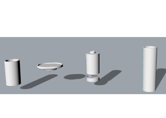 Resin bathroom accessories