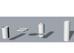 Resin bathroom accessories
