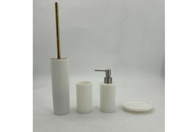 Resin bathroom accessories