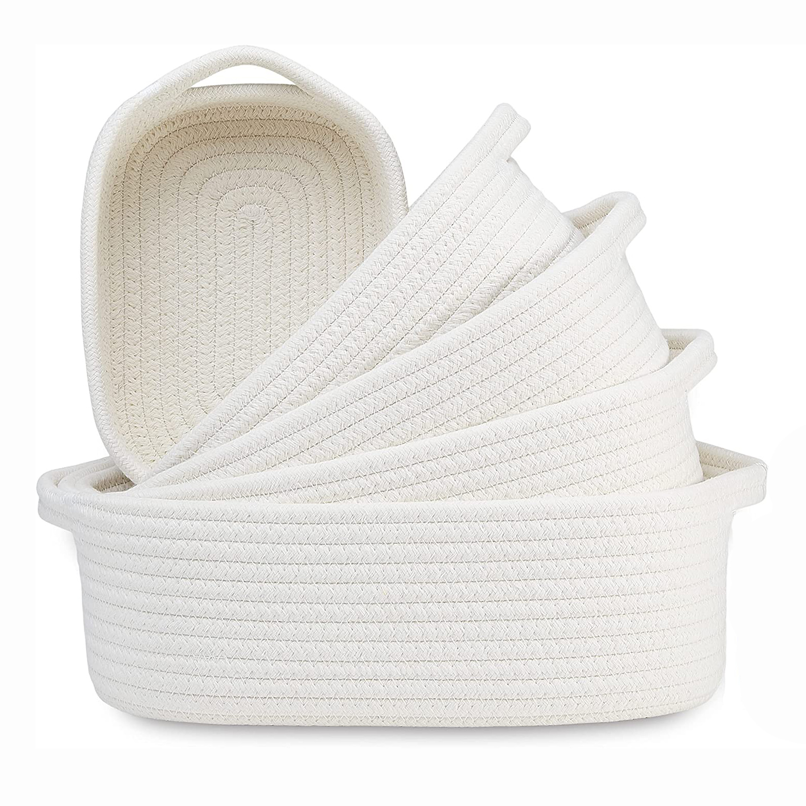 Cotton rope storage basket