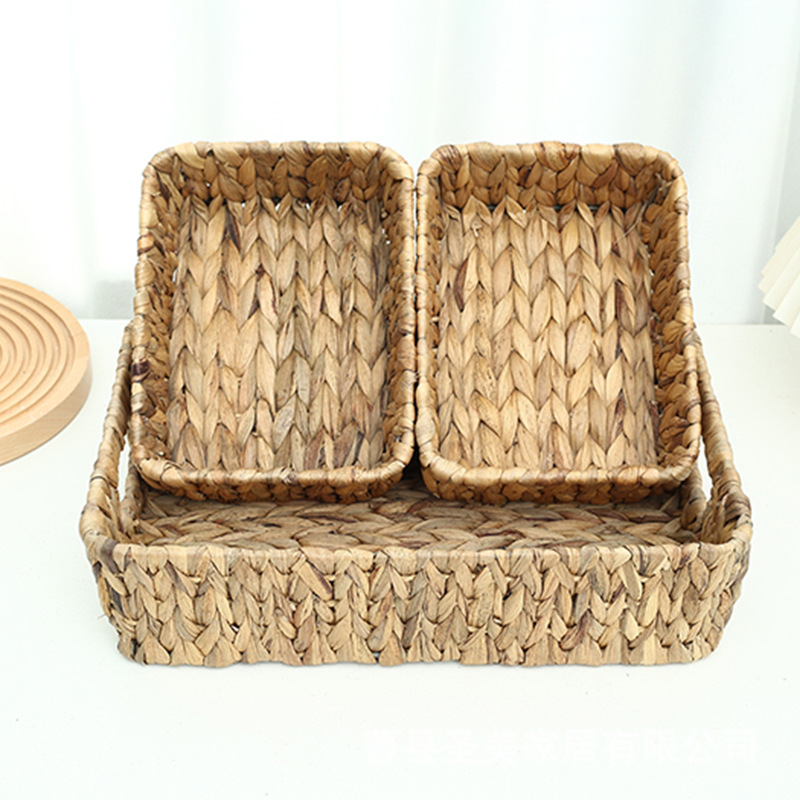 natural water hyacinth basket