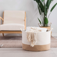 Cotton rope storage basket