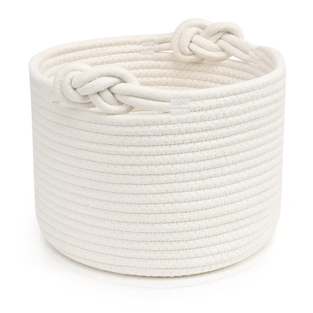 Cotton rope storage basket