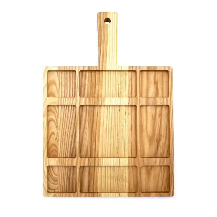 Bamboo Wood Charcuterie Platters Unique Dinner Plate Fruits Cheese Appetizers Dish Home Kitchen Wood Plate Tray