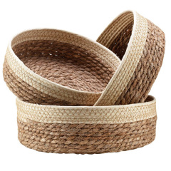 natural water hyacinth basket