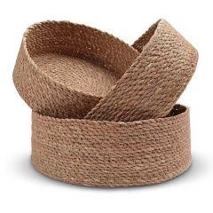 natural water hyacinth basket