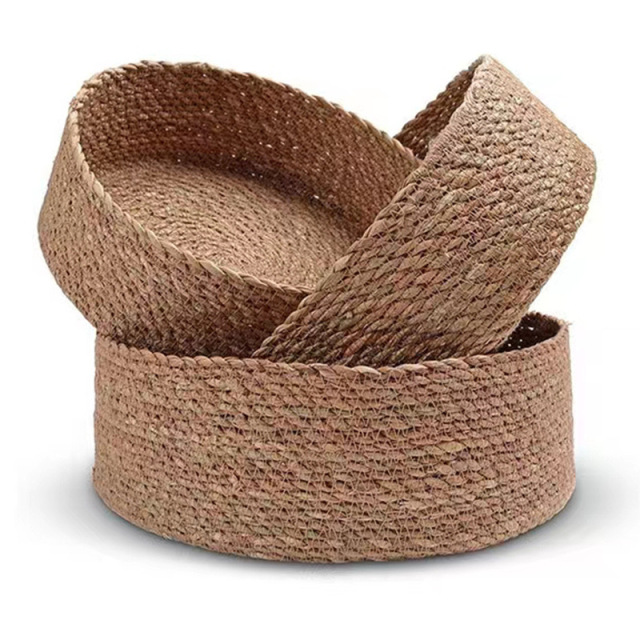 natural water hyacinth basket