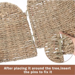 Straw Woven Plant Box