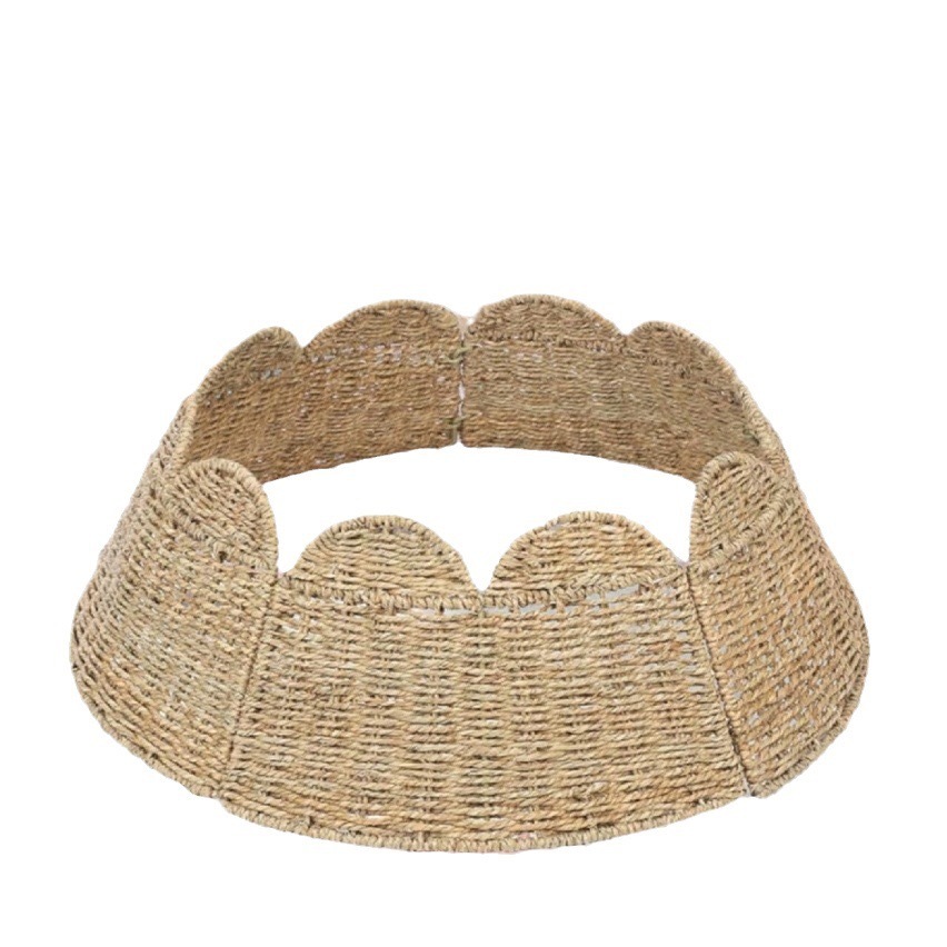 Straw Woven Plant Box