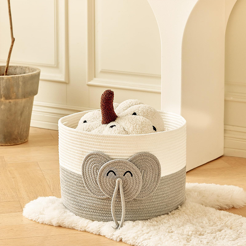 Cotton Toy Storage Basket