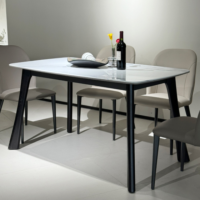 Concise Style Dining set 2035#(A table with 4 chairs),Concise Style 2035# | Fully Customizable Minimalist Furniture