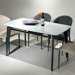 Elegance Dining set 2046# (A table with 4 chairs),Elegance Dining Set 2046# | Custom Sintered Stone Table & Chairs