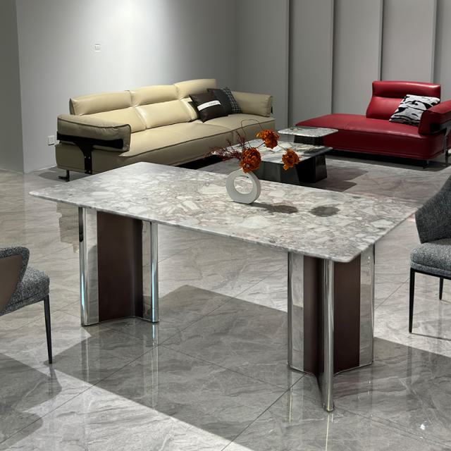 Oreo style Sintered Stone Table,Premium Customizable Oreo Style Sintered Stone Table | Modern Durable Furniture
