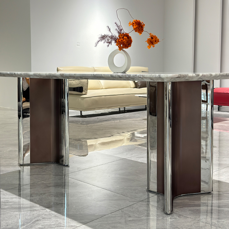 Oreo style Sintered Stone Table,Premium Customizable Oreo Style Sintered Stone Table | Modern Durable Furniture