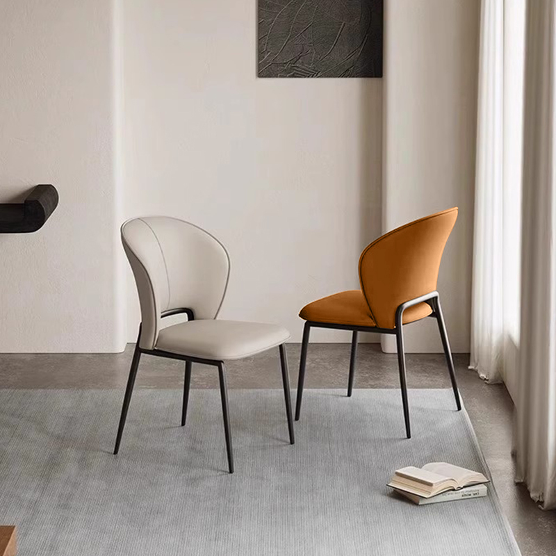 Brown or gray fan-shaped back chairs,Customizable Fan-Shaped Back Chairs | Elegant Seating Solutions