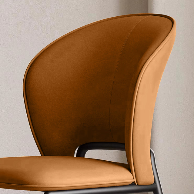 Brown or gray fan-shaped back chairs,Customizable Fan-Shaped Back Chairs | Elegant Seating Solutions