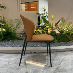 Brown or gray fan-shaped back chairs,Customizable Fan-Shaped Back Chairs | Elegant Seating Solutions