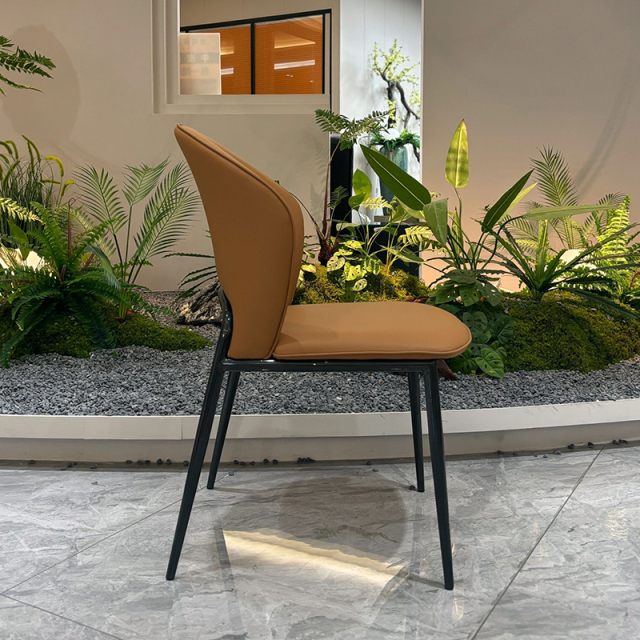 Brown or gray fan-shaped back chairs,Customizable Fan-Shaped Back Chairs | Elegant Seating Solutions