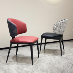 Modern Genuine Leather Lounge Accent Chair,Luxury Custom Leather Accent Chair | Tailored Lounge Comfort 82x59x56cm