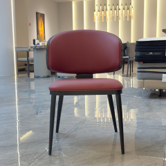 Modern Genuine Leather Lounge Accent Chair,Luxury Custom Leather Accent Chair | Tailored Lounge Comfort 82x59x56cm