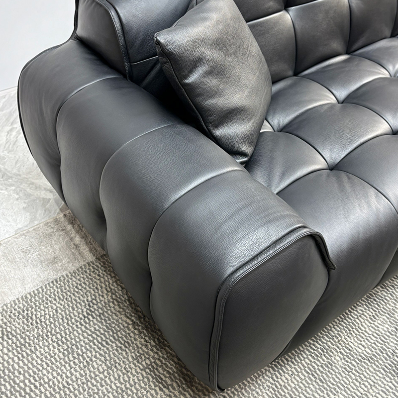 Marshmallow Modular Deep-Seat Cowhide Sofa,Marshmallow Cowhide Sofa | Custom Cloud-Like Comfort & Luxury Design
