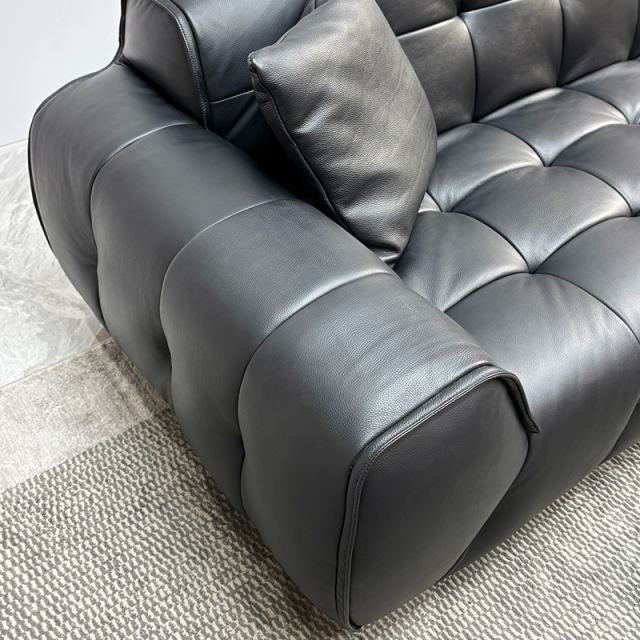 Marshmallow Modular Deep-Seat Cowhide Sofa,Marshmallow Cowhide Sofa | Custom Cloud-Like Comfort & Luxury Design