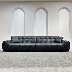 Marshmallow Modular Deep-Seat Cowhide Sofa,Marshmallow Cowhide Sofa | Custom Cloud-Like Comfort & Luxury Design