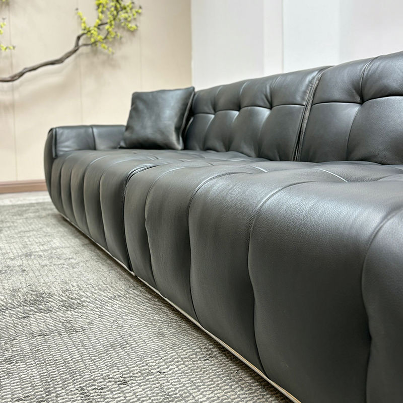 Marshmallow Modular Deep-Seat Cowhide Sofa,Marshmallow Cowhide Sofa | Custom Cloud-Like Comfort & Luxury Design