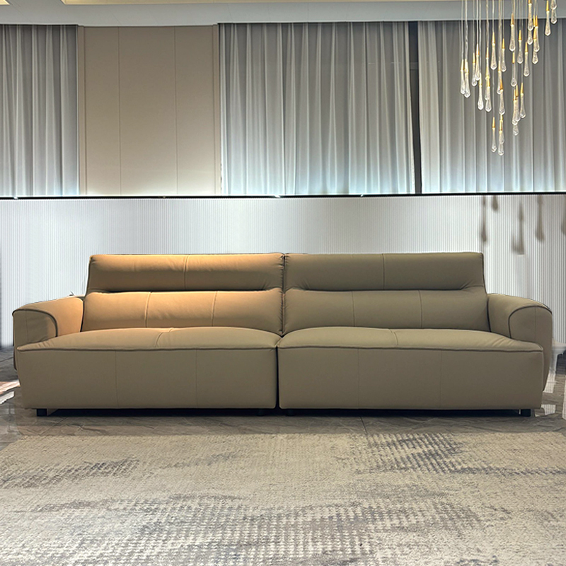 Cloud-Cushion Cowhide-Shape Sofa,Cloud-Cushion Cowhide Sofa | Custom Luxury Leather Sofa for Dream Living Spaces