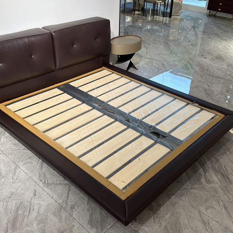 Minimalist Wing back King Bed Frame,Luxurious Custom Wingback Bed Frame - Create Your Dream Bedroom Sanctuary